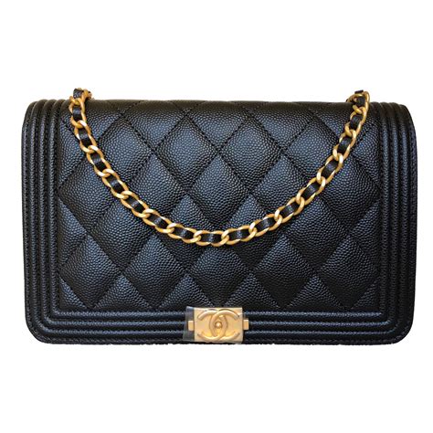 chanel the boy caviar chevron black|Chanel Boy Wallet On Chain Chevron Caviar Gold.